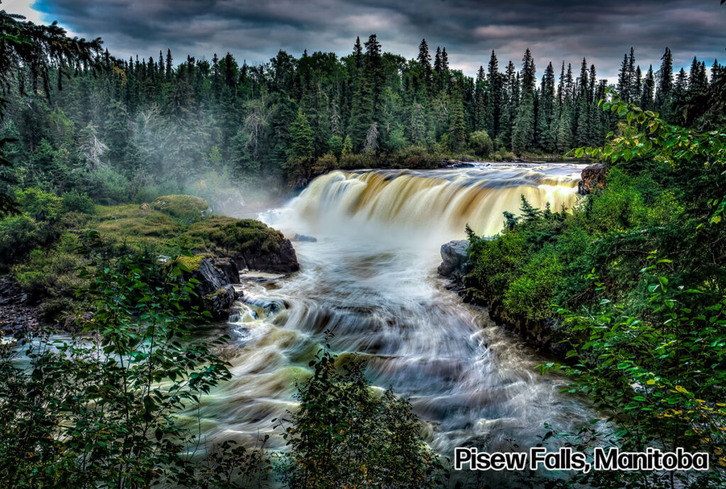 Postcard - Pisew Falls