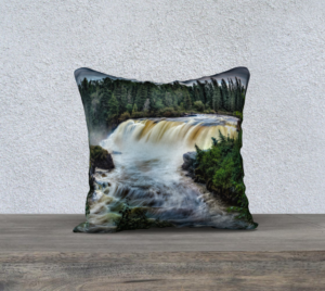 Pisew Falls – 18 × 18-inch Pillow Cover