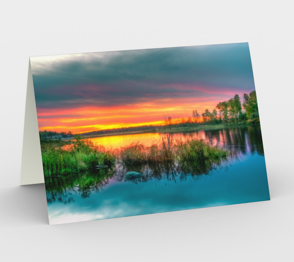 Fine Art Card - White Lake Sunset