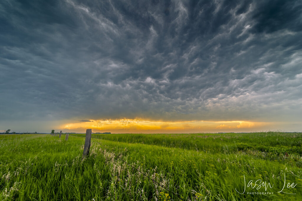 Fire behind the Storm