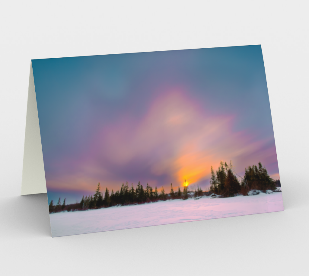 Fine Art Card - Malloy Lake Sunset