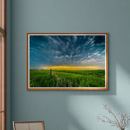 Fire Behind the Storm Fire Behind the Storm Fine Art Print