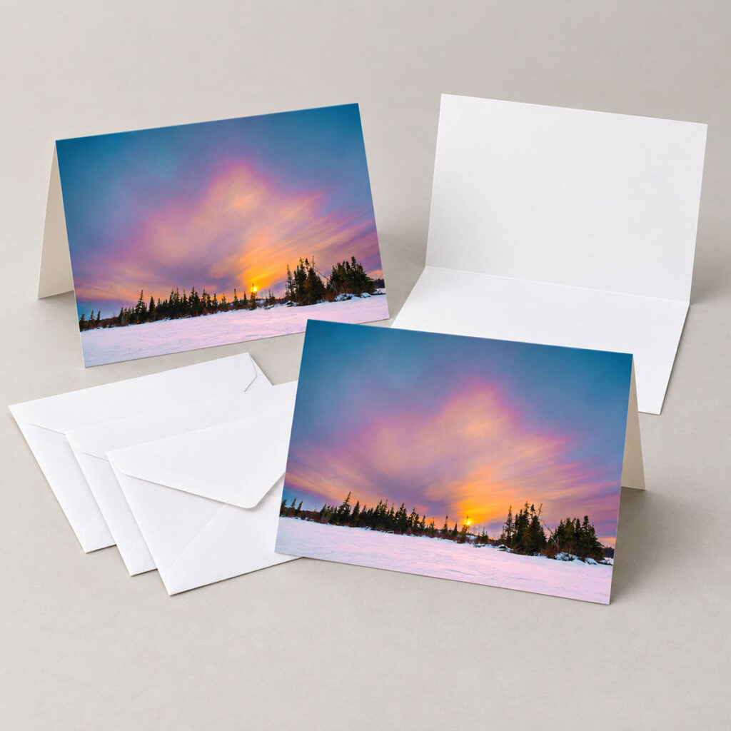 Malloy Lake Sunset – Greeting Cards (Set of 3)