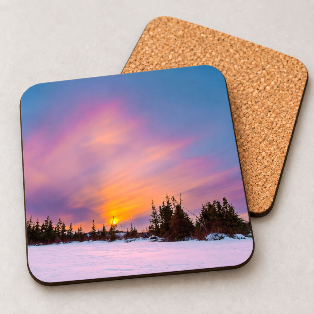 Malloy Lake Sunset – Photo Coaster
