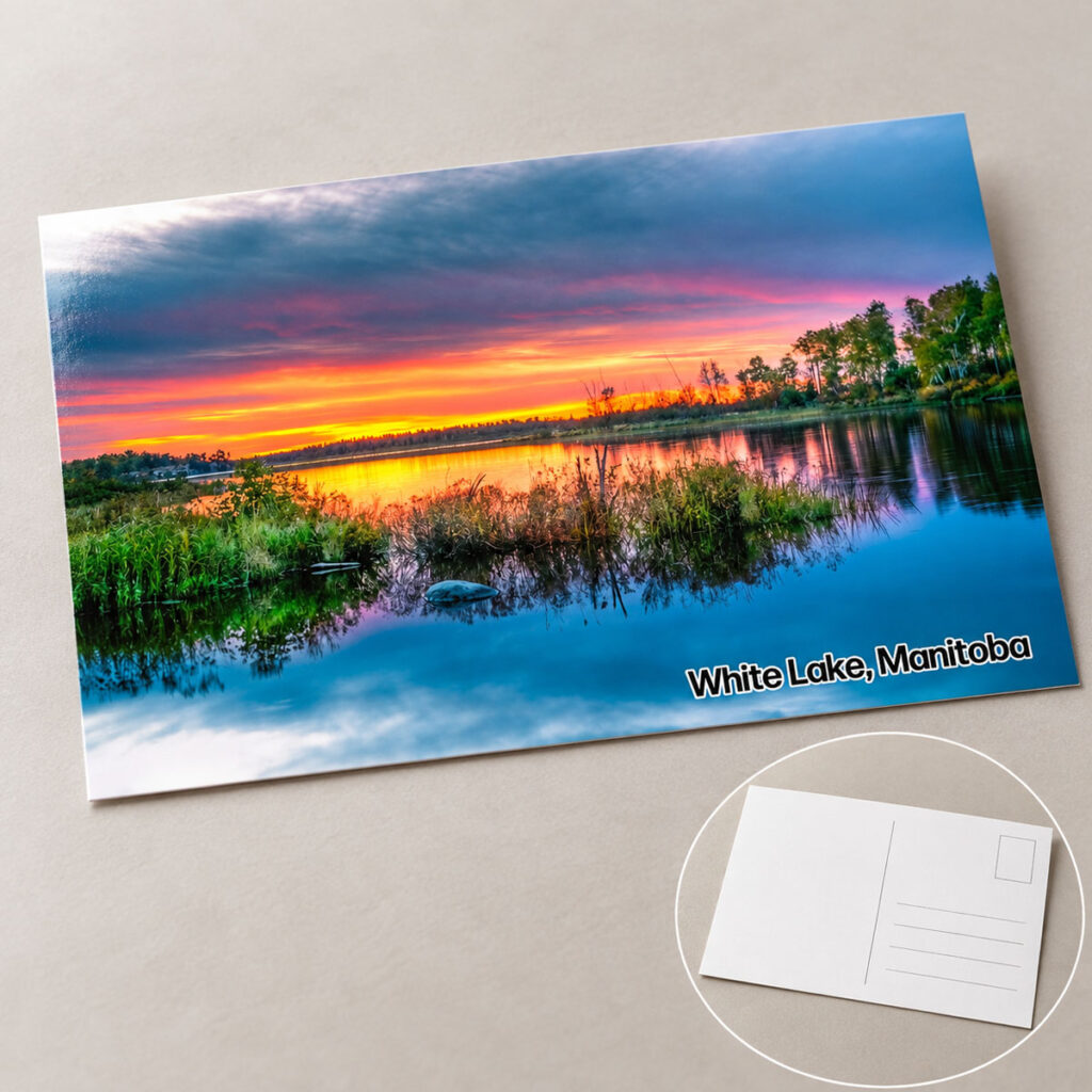 White Lake Sunset – Postcard
