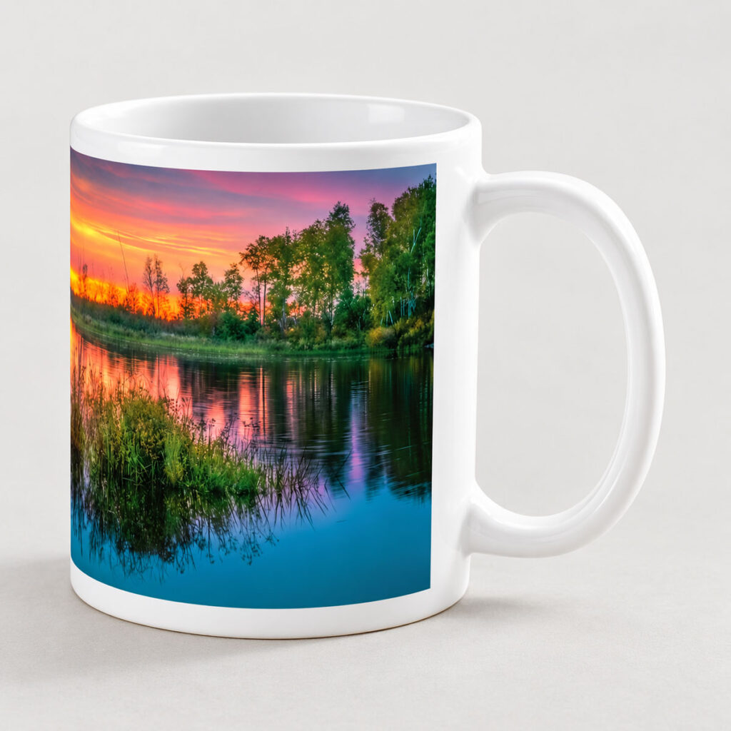 White Lake Sunset – Photo Mug