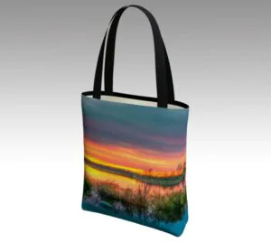 White Lake Sunset – Canvas Tote Bag