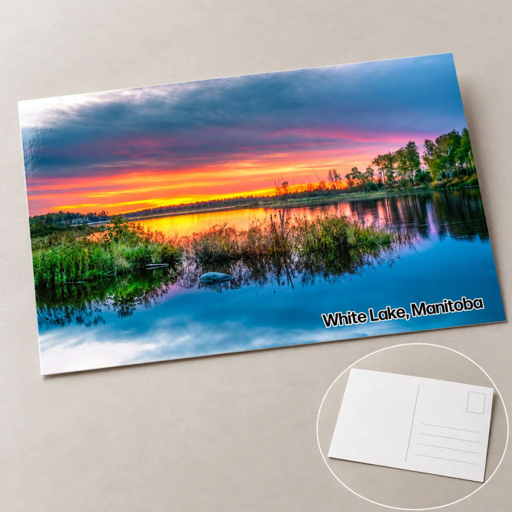 White Lake Sunset – Postcard