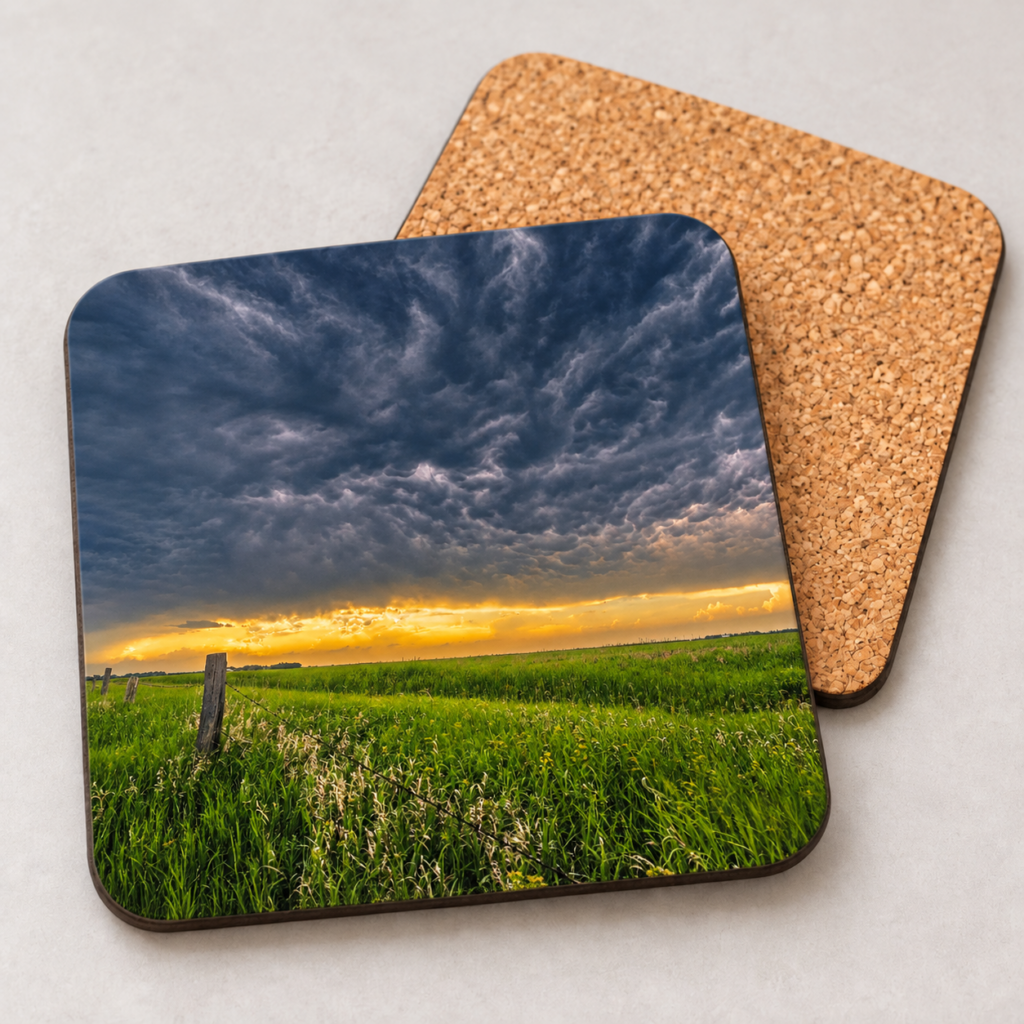 Fire Behind the Storm – Photo Coaster